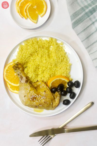 Tajine de poulet à l'orange et aux olives