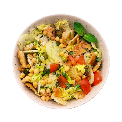 Salade fattoush : salade libanaise aux pitas