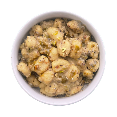 Gnocchi au gorgonzola & pesto de pistaches