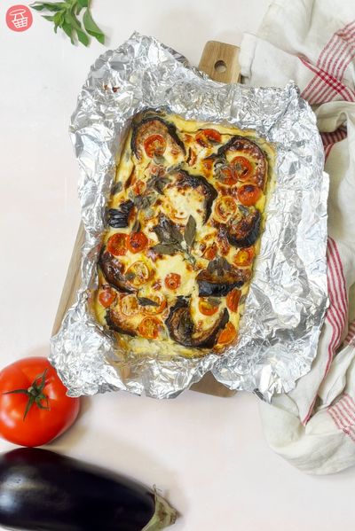 Cheesecake à l'aubergine & zaatar d'Ottolenghi